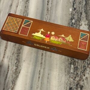 Pen envelope opener set from Columbia new handcarved wooden box gift